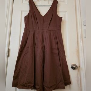 NWOT Fervour Modcloth Swing Dress With Gold Zipper And Pockets XL